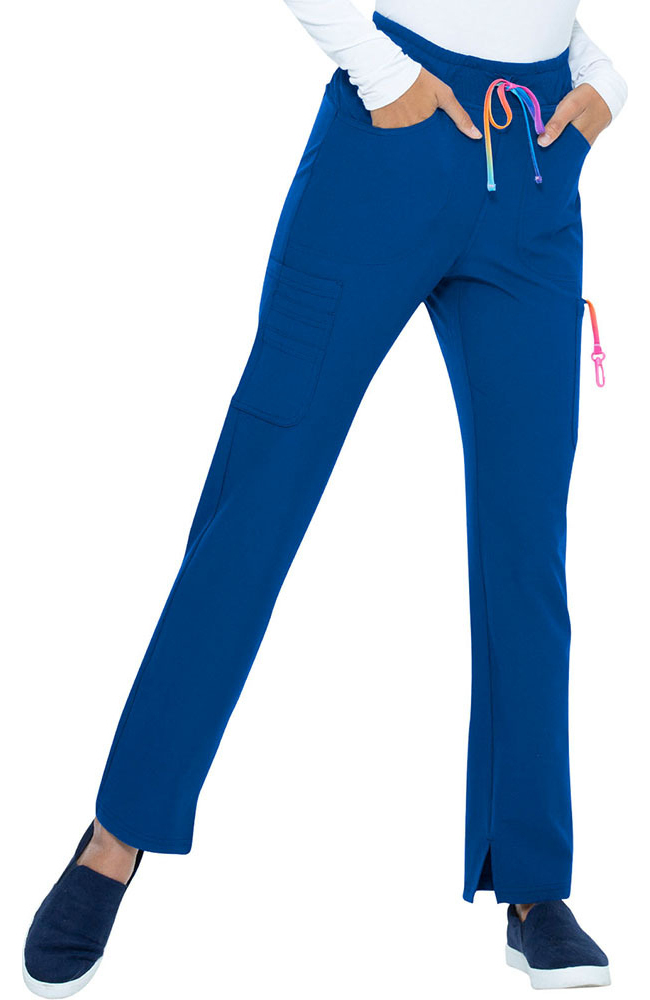 Landau Essentials Unisex Relaxed Fit 1-Pocket Drawstring Scrub Pants 7602  XX-Large Ceil Blue